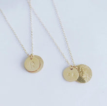 Textured Disc Charm Gold