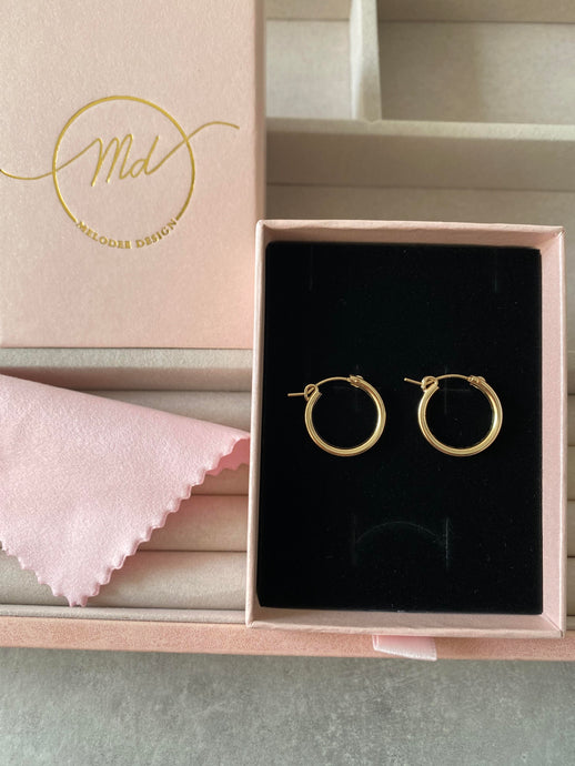 19mm  Hoop Gold