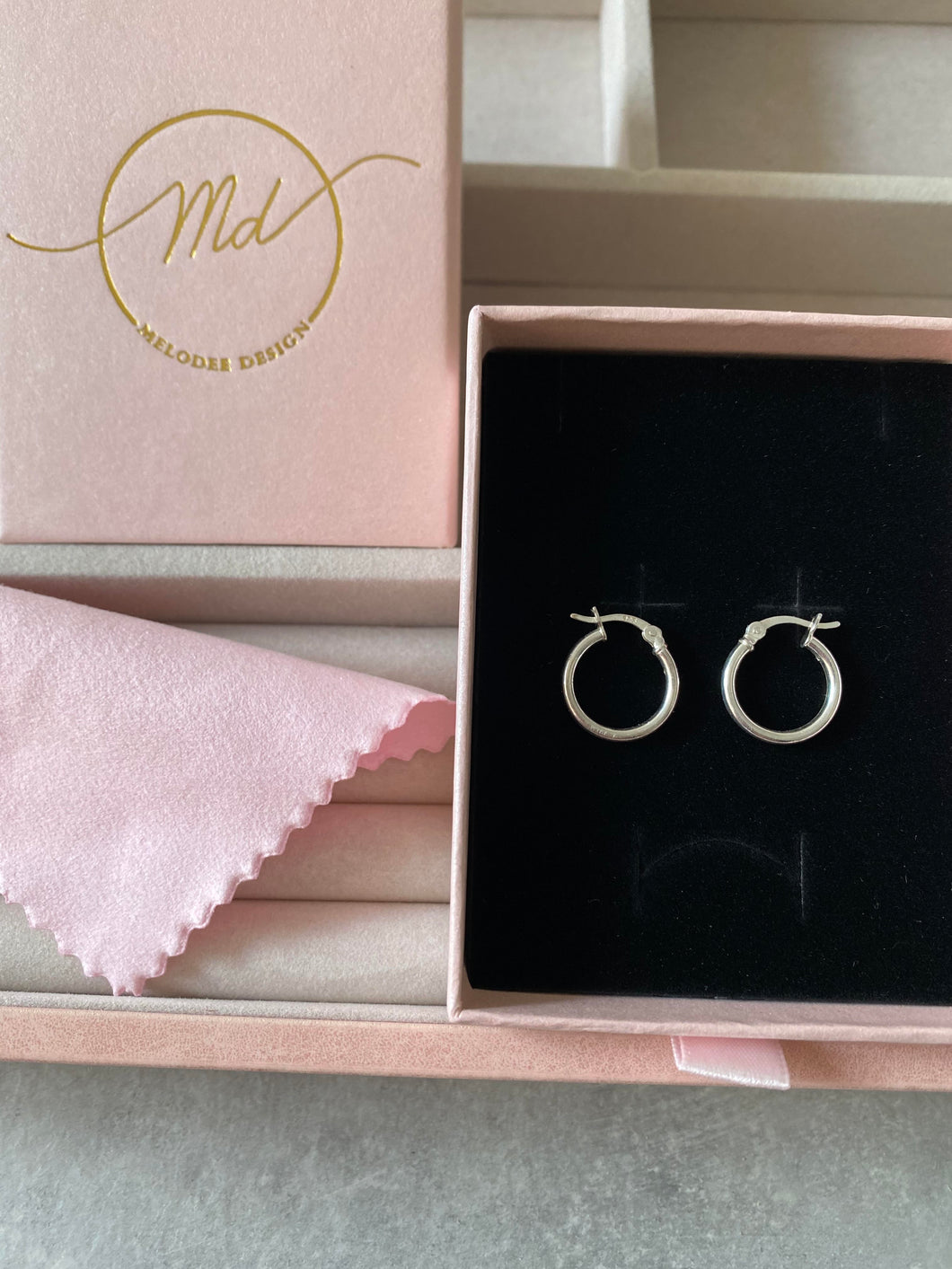 13mm  Hoop Silver