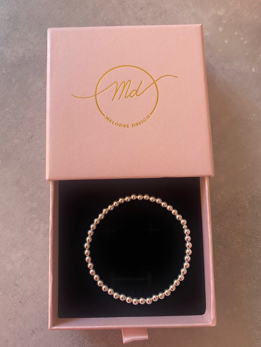 Stirling Silver Beaded Bracelet