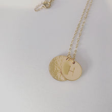 Textured Disc Charm Gold